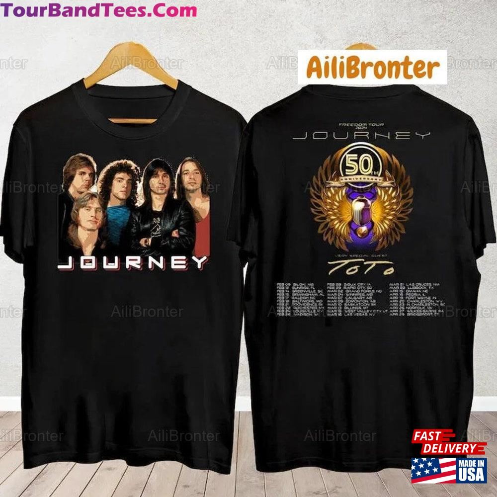 Journey Freedom Tour Shirt With Toto Band Merch Hoodie Sweatshirt 29Uf102390 – Utopia Fashion