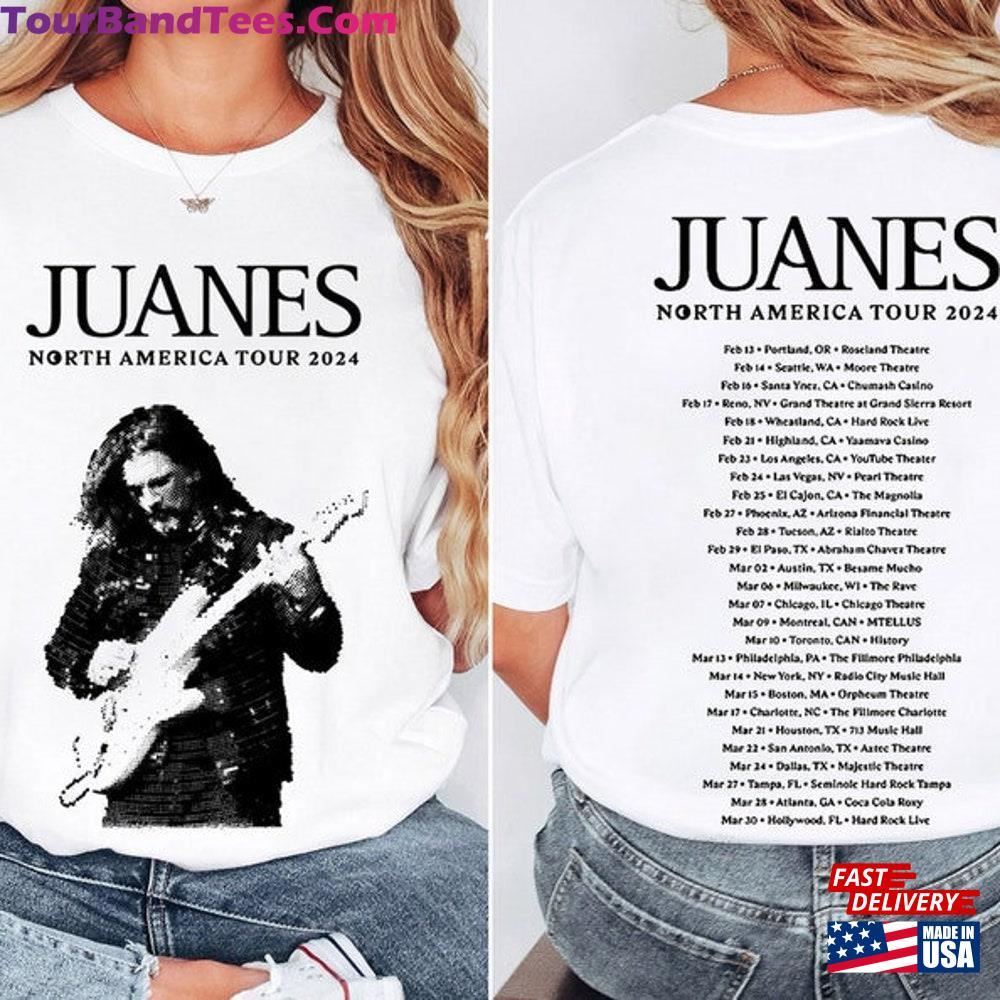 Juanes North American Tour T-Shirt Concert Fan Shirt Sweatshirt Unisex 29Uf107058 – Utopia Fashion