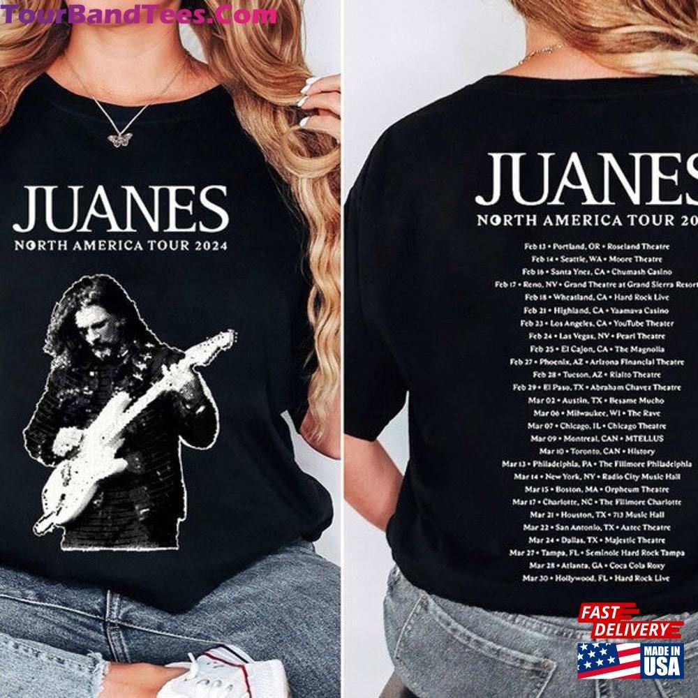 Juanes North American Tour T-Shirt Concert Fan Shirt Sweatshirt Unisex 29Uf107058 – Utopia Fashion