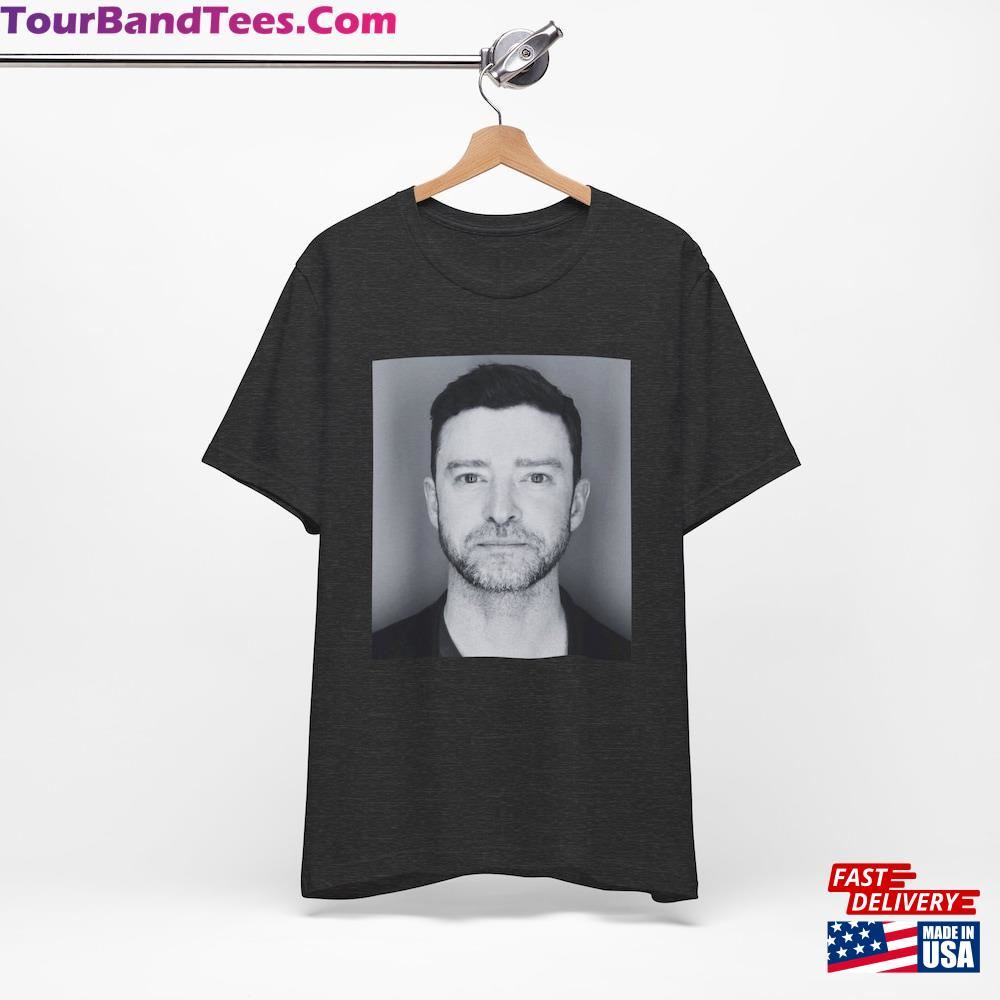 Justin Timberlake Mugshot Shirt Black And White Mug Shot Concert Sweatshirt Classic 29Uf115877 – Utopia Fashion