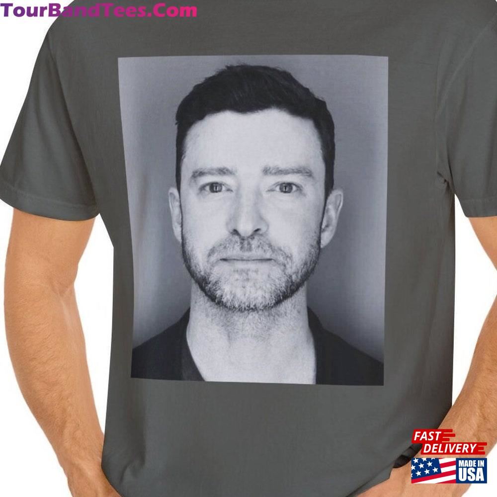 Justin Timberlake Mugshot T-Shirt Comfort Colors Shirt Black And White Mug Shot Unisex Sweatshirt 29Uf115600 – Utopia Fashion