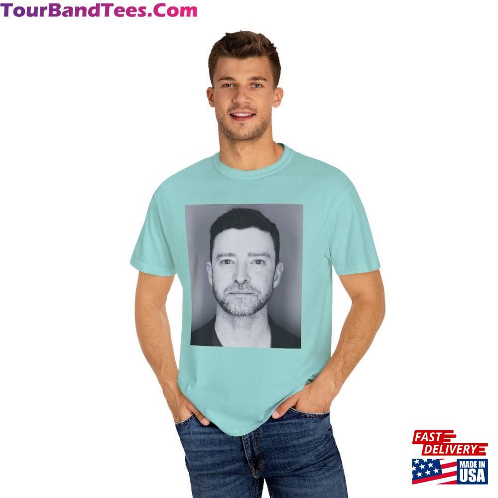 Justin Timberlake Mugshot T-Shirt Comfort Colors Shirt Black And White Mug Shot Unisex Sweatshirt 29Uf115600 – Utopia Fashion