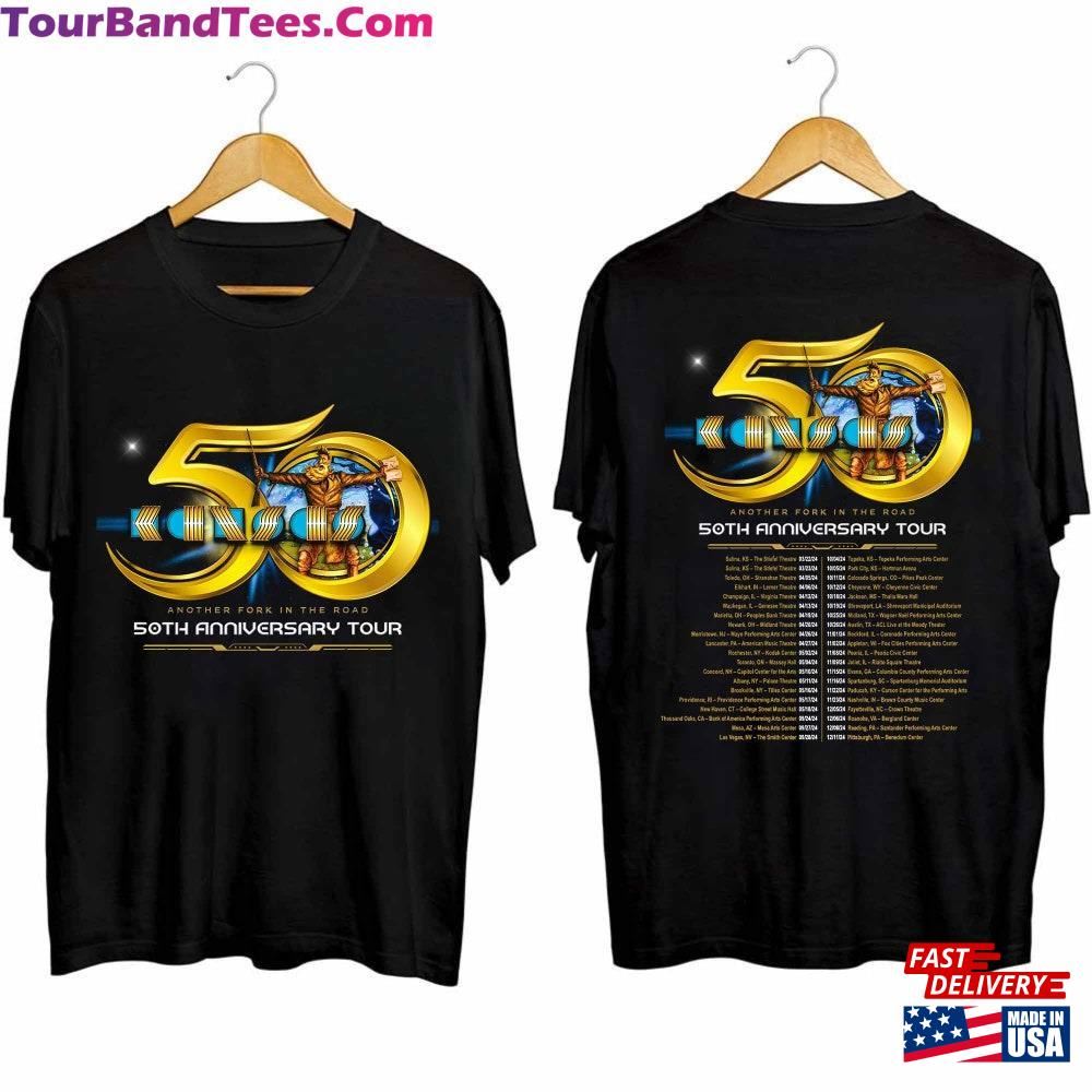 Kansas 50Th Anniversary Tour Shirt Band Fan Concert Classic T-Shirt 29Uf096843 – Utopia Fashion