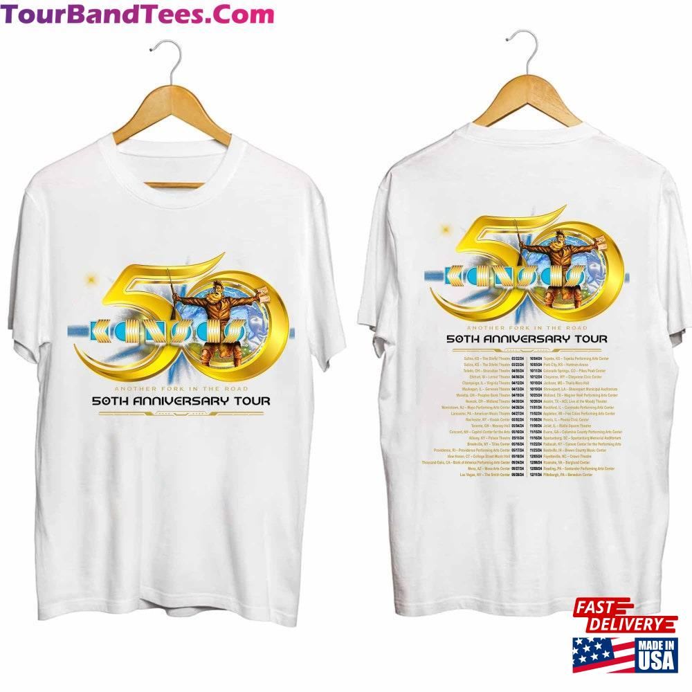 Kansas 50Th Anniversary Tour Shirt Band Fan Concert Classic T-Shirt 29Uf096843 – Utopia Fashion