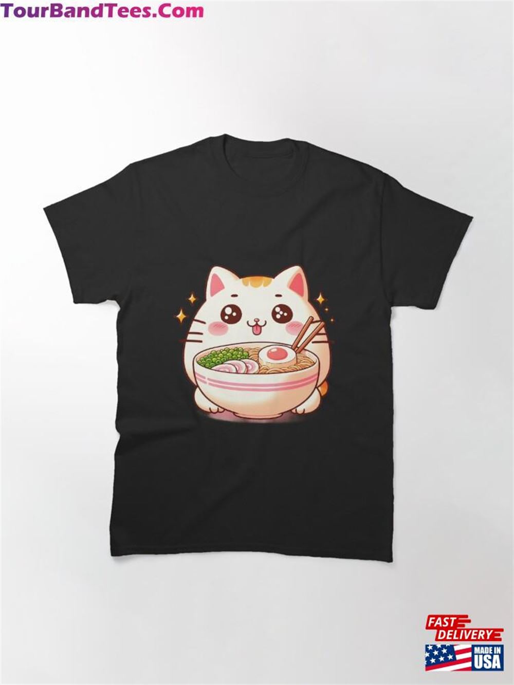 Kawaii Cat Ramen Anime Lover Sweet Classic T-Shirt Unisex 29Uf102354 – Utopia Fashion