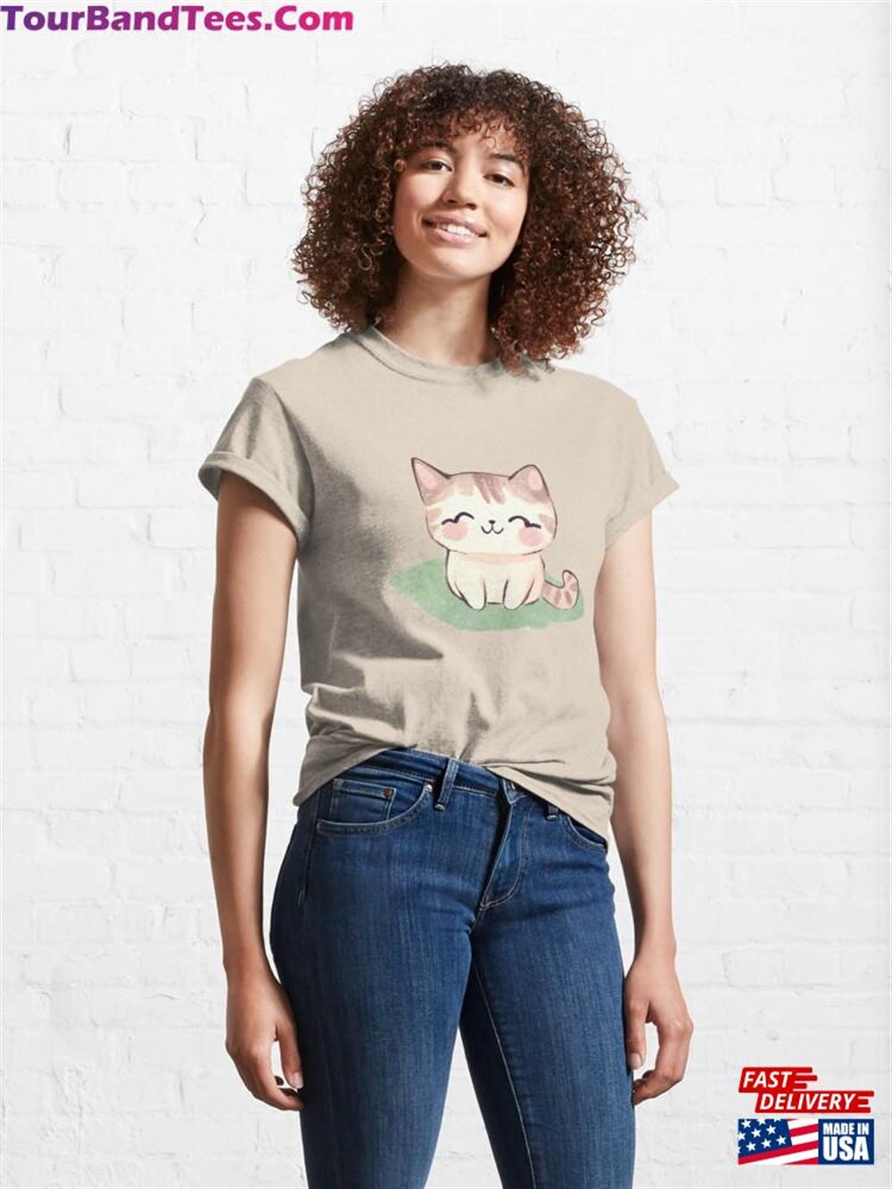 Kawaii Kitty Classic T-Shirt Unisex 29Uf097740 – Utopia Fashion