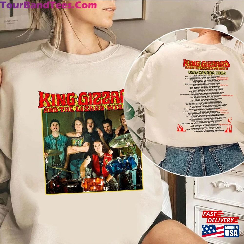 King Gizzard Amp The Lizard Wizard World Tour Shirt And Concert Sweatshirt T-Shirt 29Uf097528 – Utopia Fashion