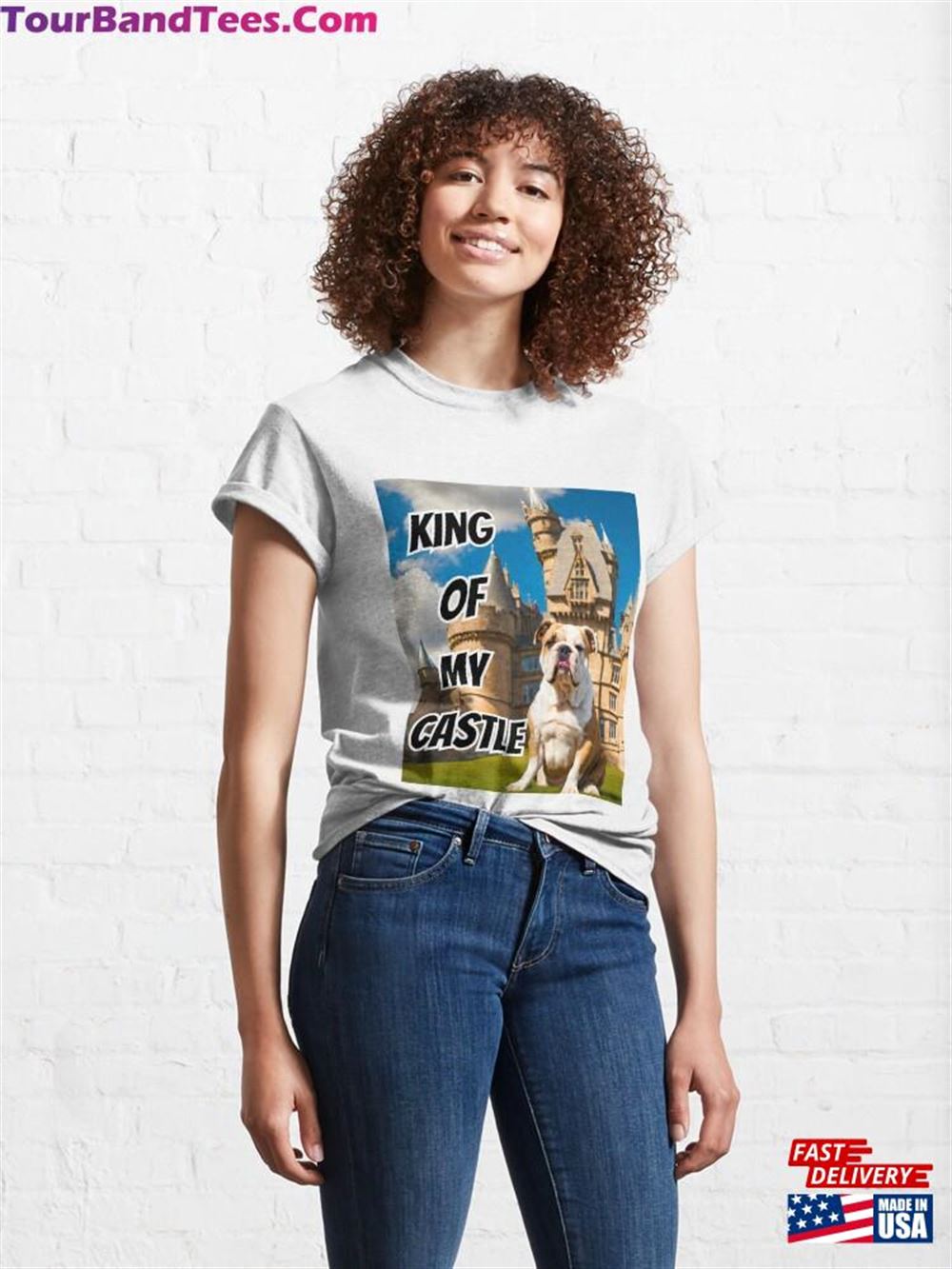 King Of My Castle English Bulldog Classic T-Shirt Unisex 29Uf116402 – Utopia Fashion