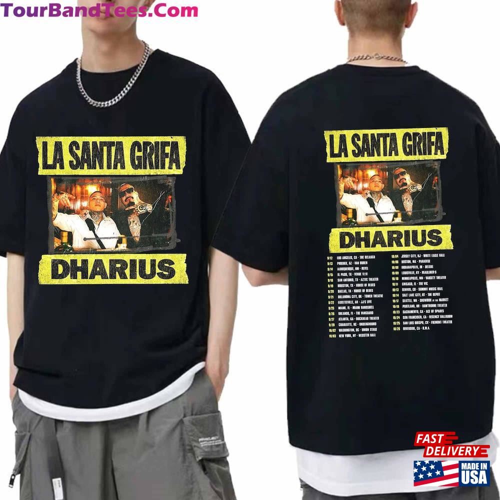 La Santa Grifa With Dharius Que Siga Mata Dando Tour Shirt Band Fan Sweatshirt Classic 29Uf092276 – Utopia Fashion