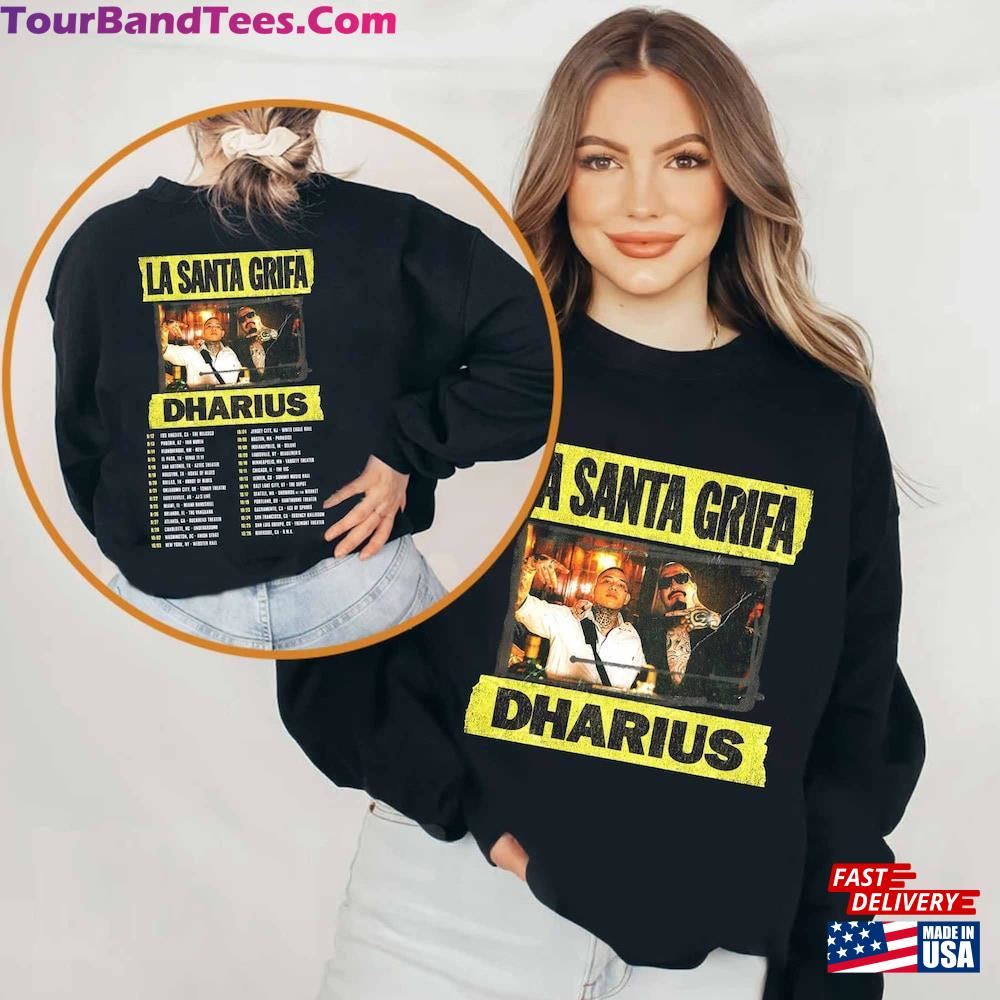 La Santa Grifa With Dharius Que Siga Mata Dando Tour Shirt Band Fan Sweatshirt Classic 29Uf092276 – Utopia Fashion