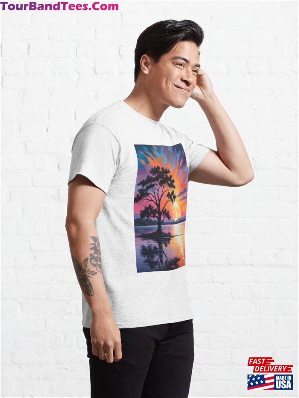 Lake Landscape Classic T-Shirt Unisex 29Uf097478 – Utopia Fashion