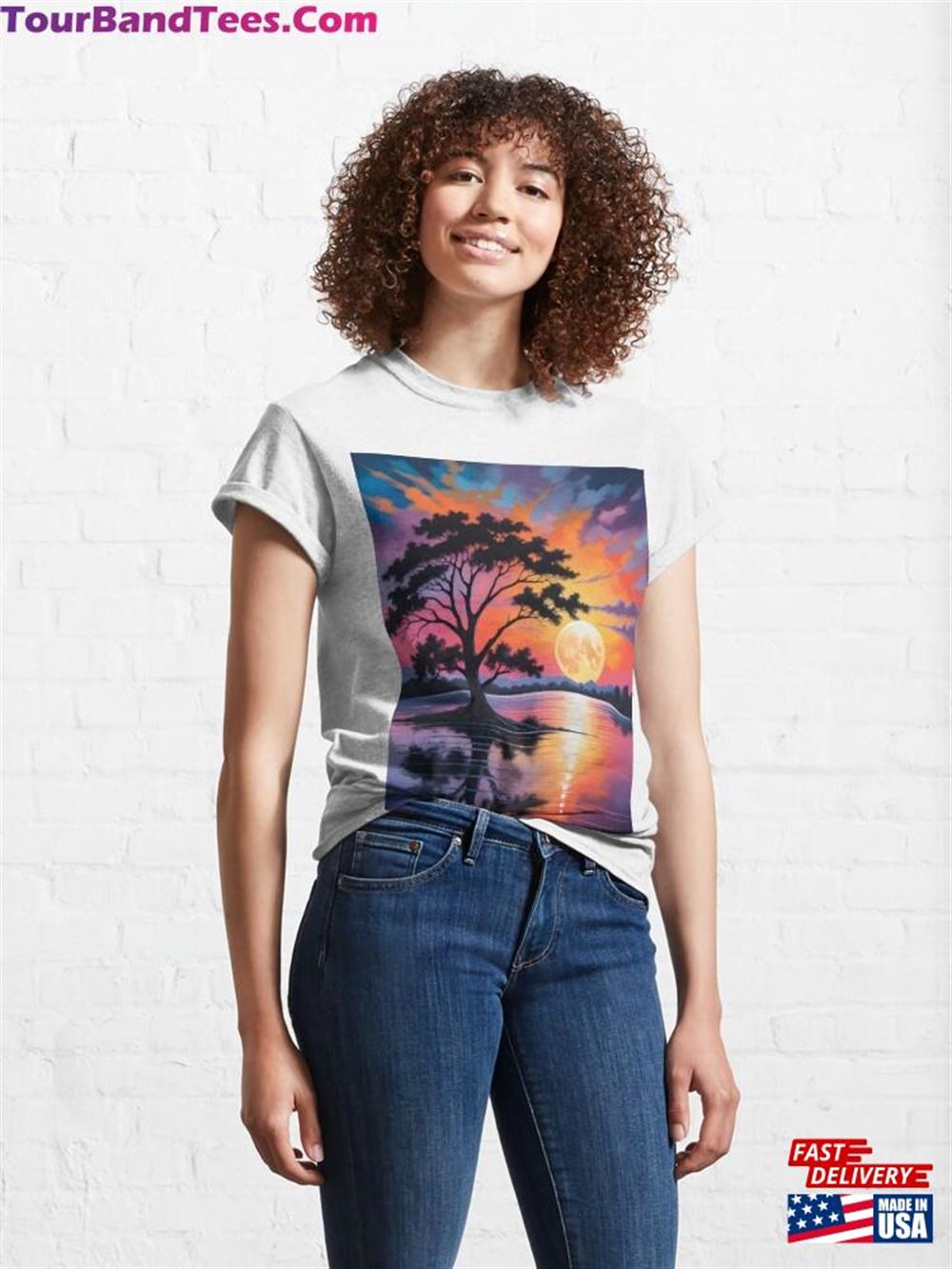 Lake Landscape Classic T-Shirt Unisex 29Uf097478 – Utopia Fashion