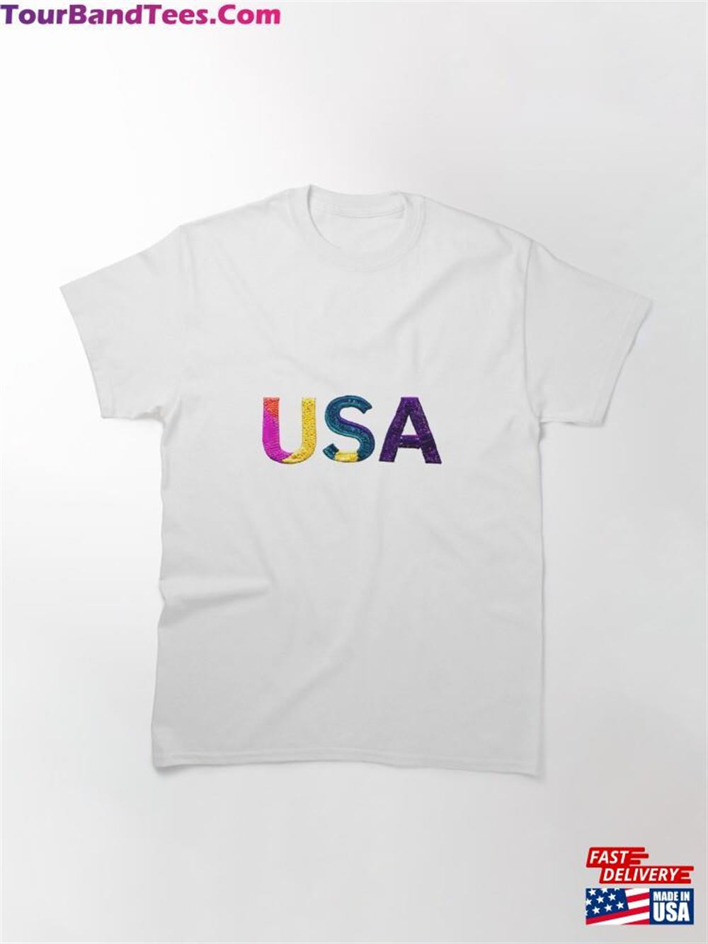 Letter Usa Monogram Typography Collage Abc Art Gift Classic T-Shirt 29Uf097016 – Utopia Fashion