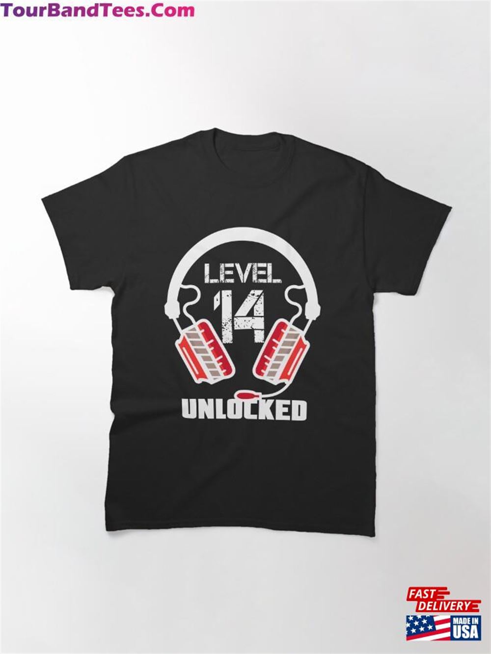 Level Unlocked Video Gamer Headset Classic T-Shirt Sweatshirt 29Uf112698 – Utopia Fashion