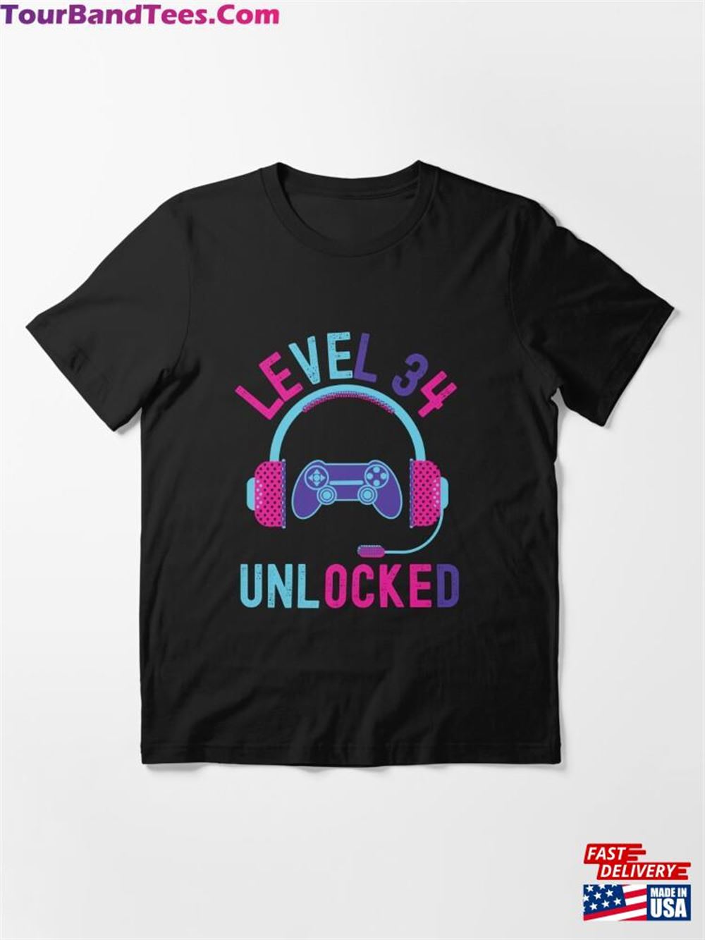 Level Unlocked Funny Video Gamer 34Th Birthday Gift Essential T-Shirt Classic Hoodie 29Uf097523 – Utopia Fashion