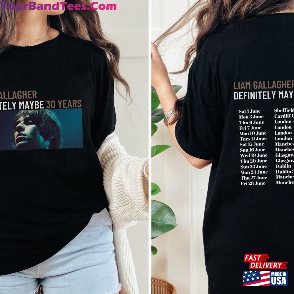 Liam Gallagher T-Shirt Definitely Maybe Years Tour Unisex 29Uf098256 – Utopia Fashion