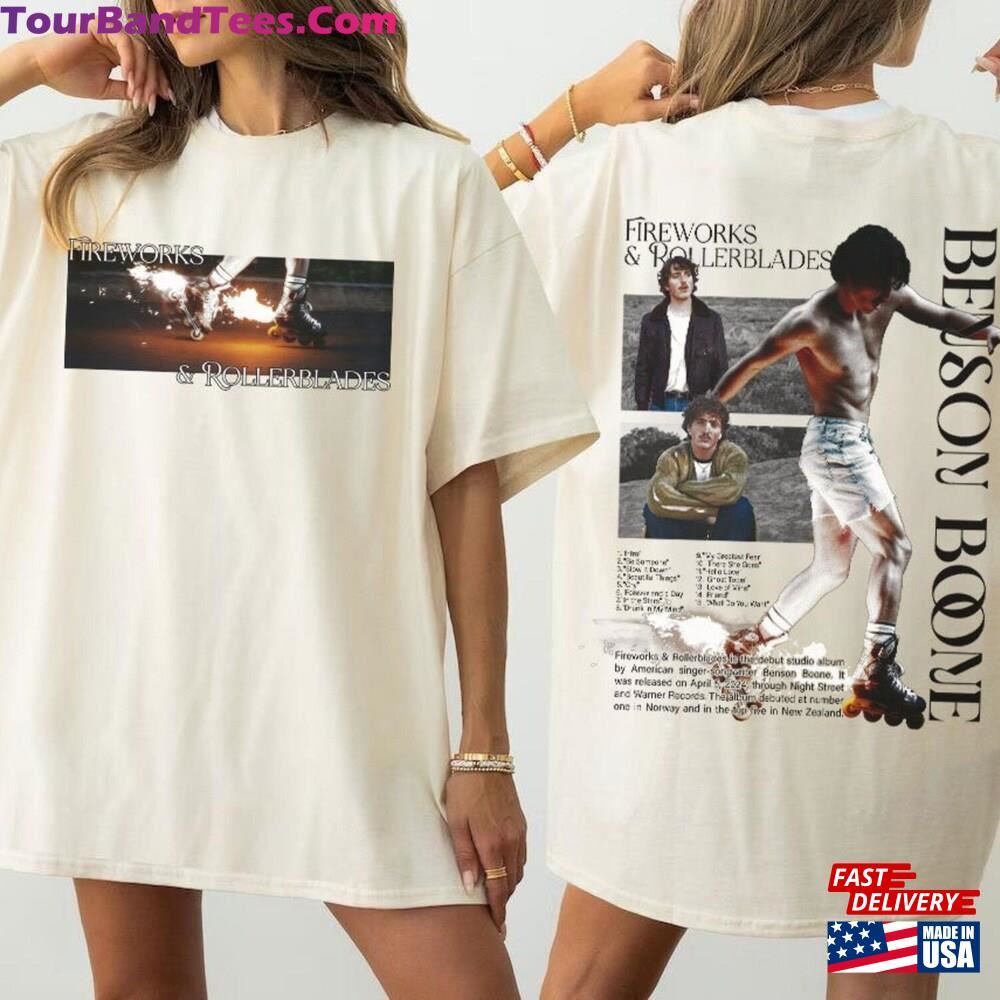 Limited Benson Boone Fireworks And Rollerblades World Tour Shirt Gift For Men Women Classic T-Shirt 29Uf112538 – Utopia Fashion