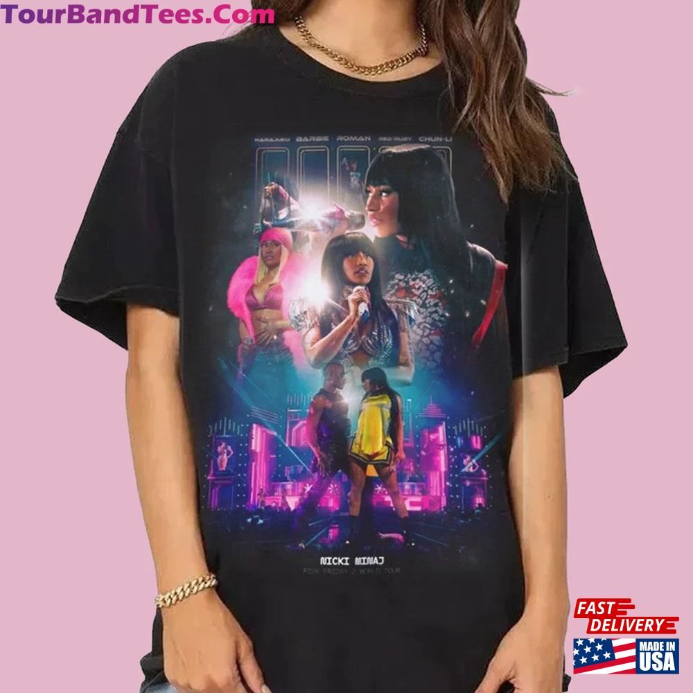 Limited Nicki Minaj Pink Friday Tour Shirt Retro T-Shirt Rapper Homage Graphic Hoodie Classic 29Uf106749 – Utopia Fashion