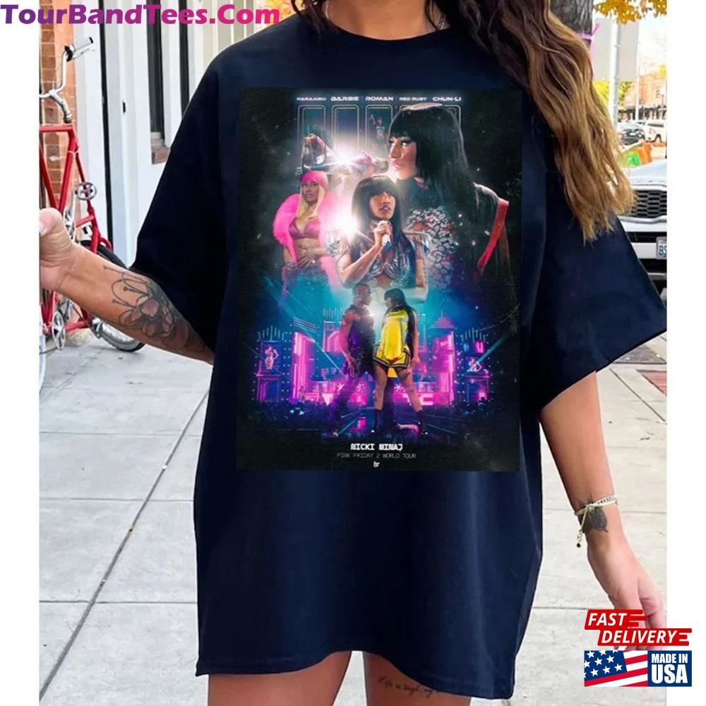 Limited Nicki Minaj Pink Friday Tour Shirt Retro T-Shirt Rapper Homage Graphic Hoodie Classic 29Uf106749 – Utopia Fashion