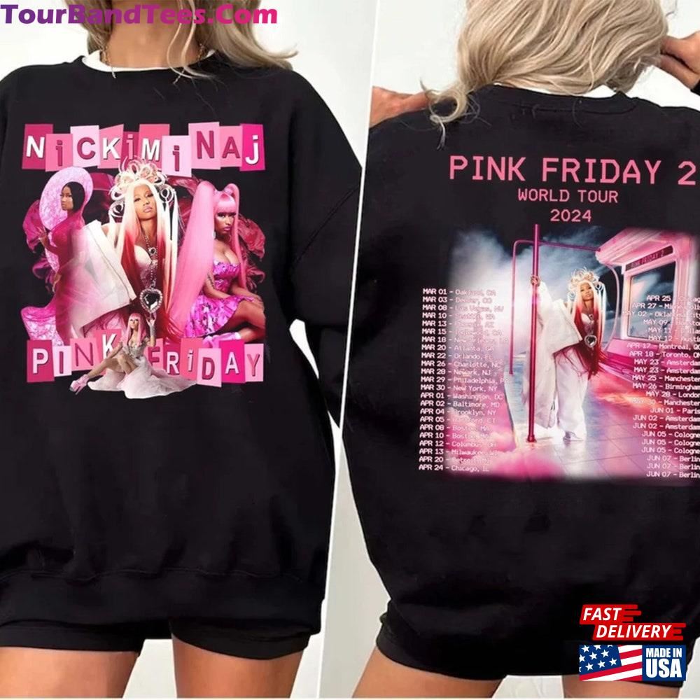 Limited Nicki Minaj Pink Friday Tour Vintage Shirt Retro World Sweatshirt Hoodie Unisex 29Uf092852 – Utopia Fashion