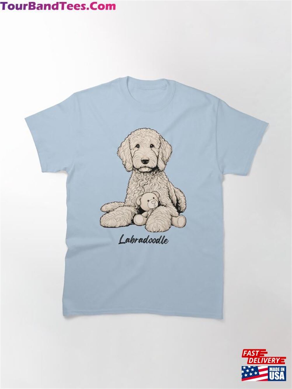 Line Drawing Labradoodle Classic T-Shirt Unisex 29Uf117420 – Utopia Fashion