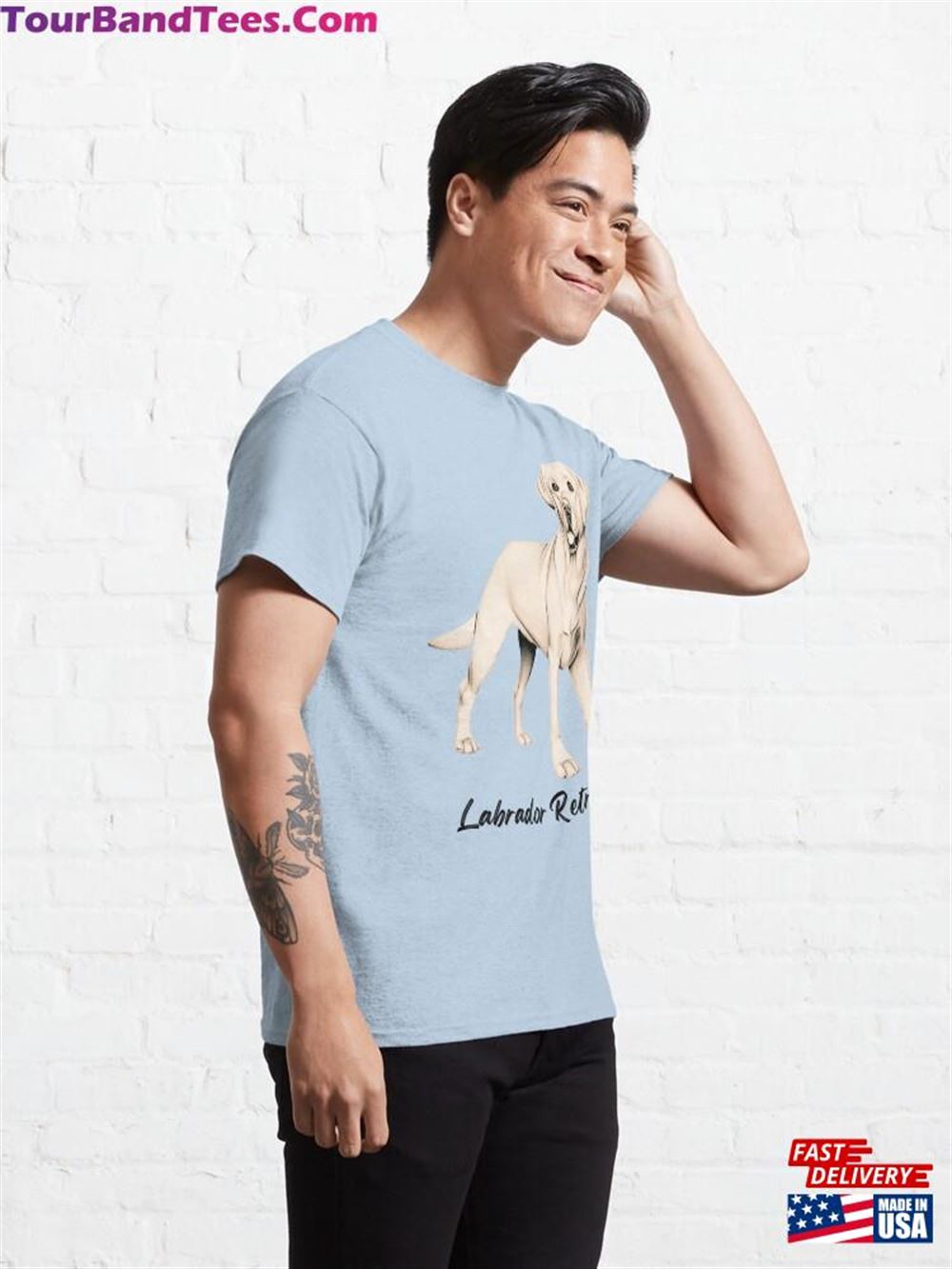 Line Drawing Labrador Retriever Classic T-Shirt Sweatshirt 29Uf117892 – Utopia Fashion