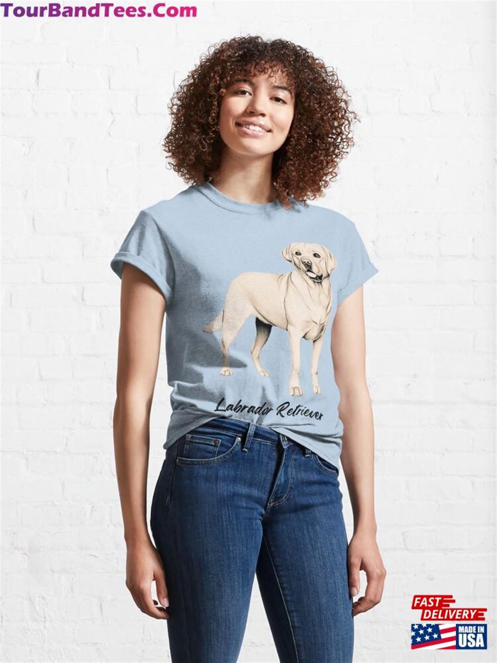 Line Drawing Labrador Retriever Classic T-Shirt Sweatshirt 29Uf117892 – Utopia Fashion