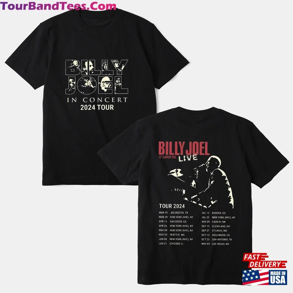 Live Concert Billy Joel In Music Tour Crewneck Short Sleeve Unisex T-Shirt 29Uf116376 – Utopia Fashion