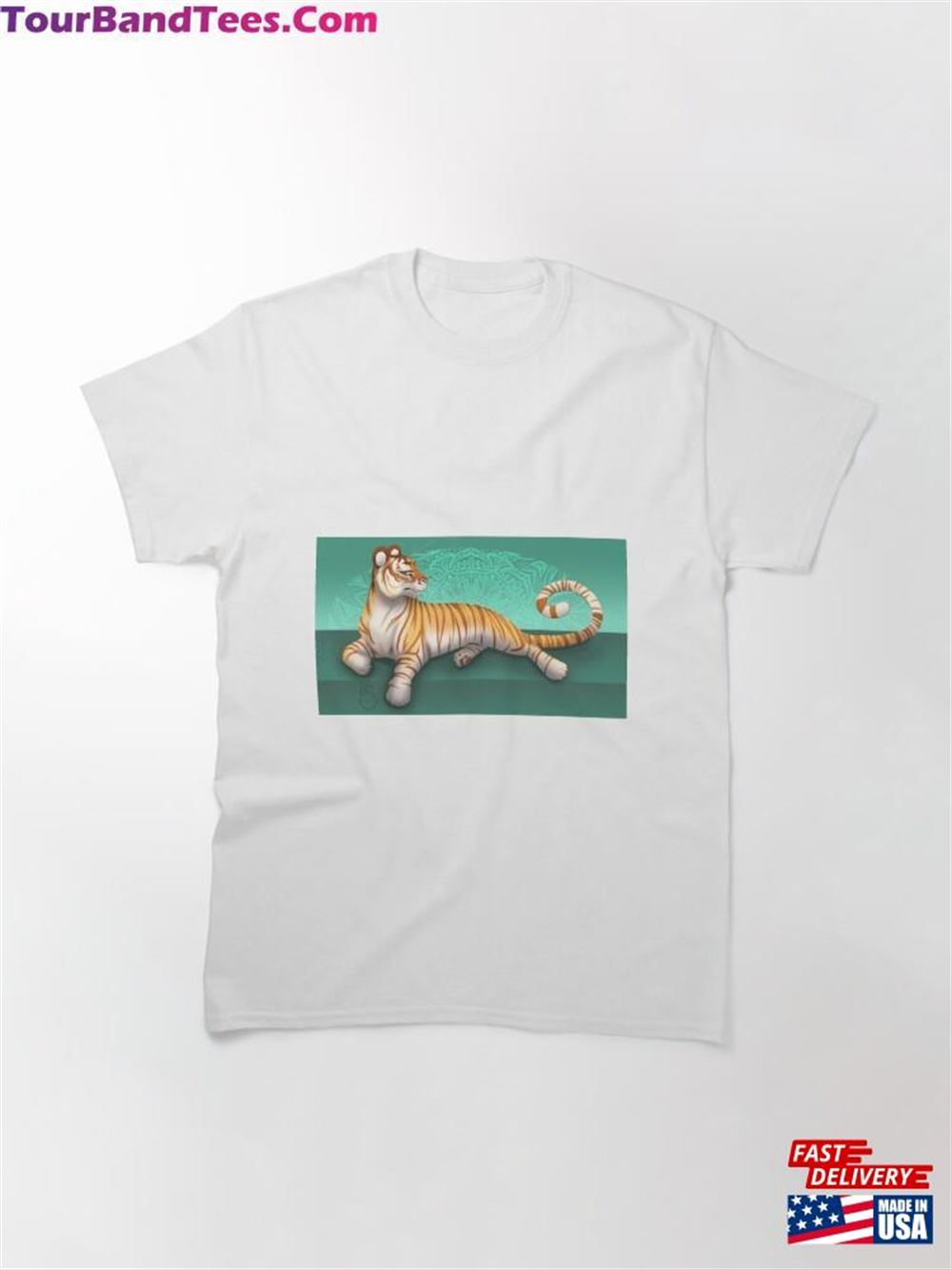 Lounging Golden Tiger Classic T-Shirt Unisex 29Uf112319 – Utopia Fashion