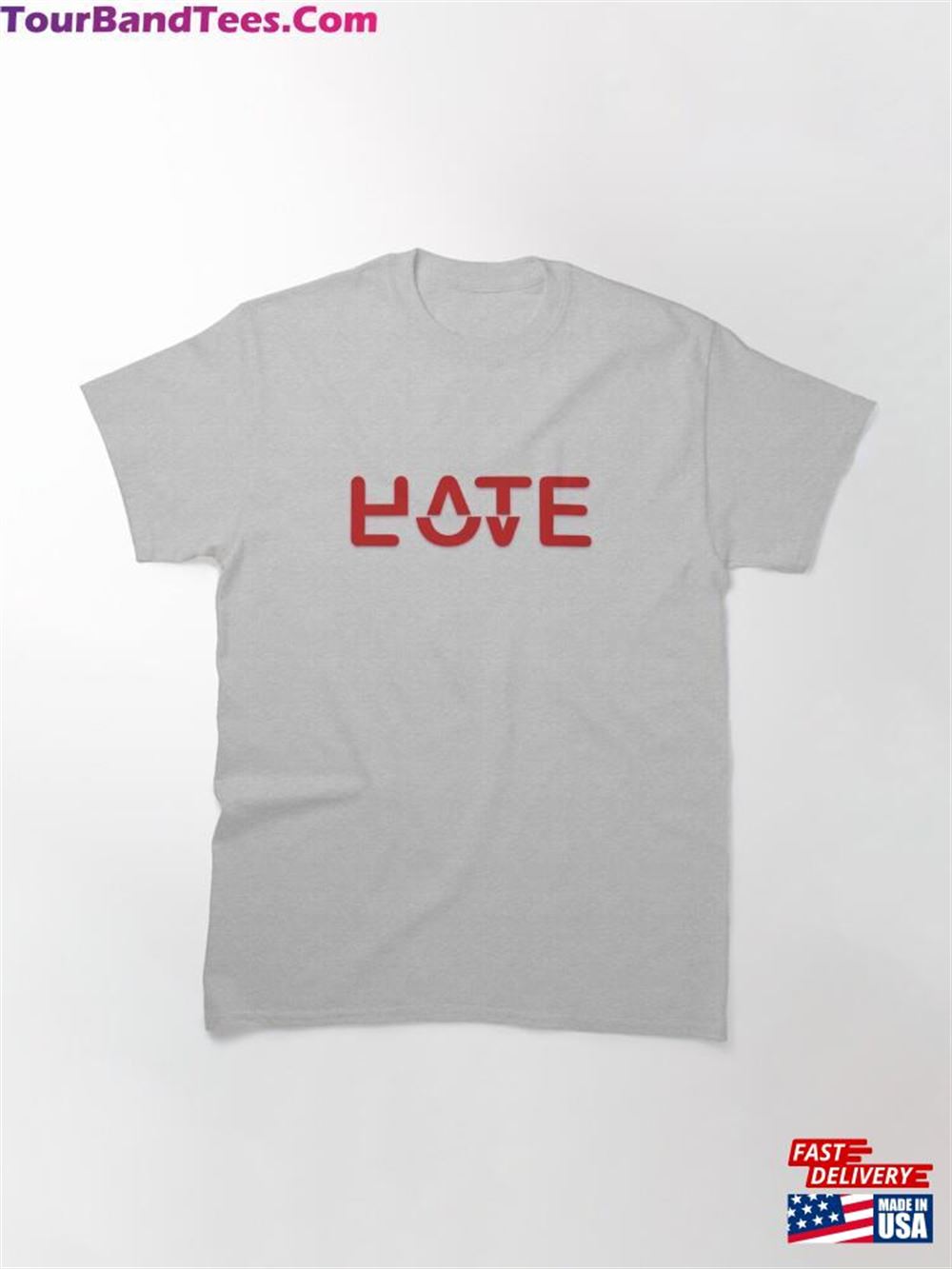 Love Hate Classic T-Shirt Hoodie 29Uf106892 – Utopia Fashion