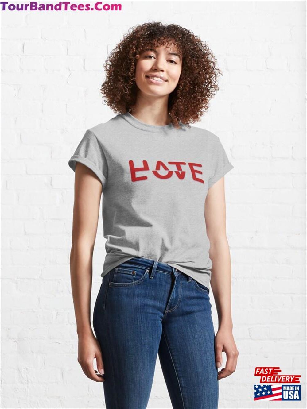 Love Hate Classic T-Shirt Hoodie 29Uf106892 – Utopia Fashion