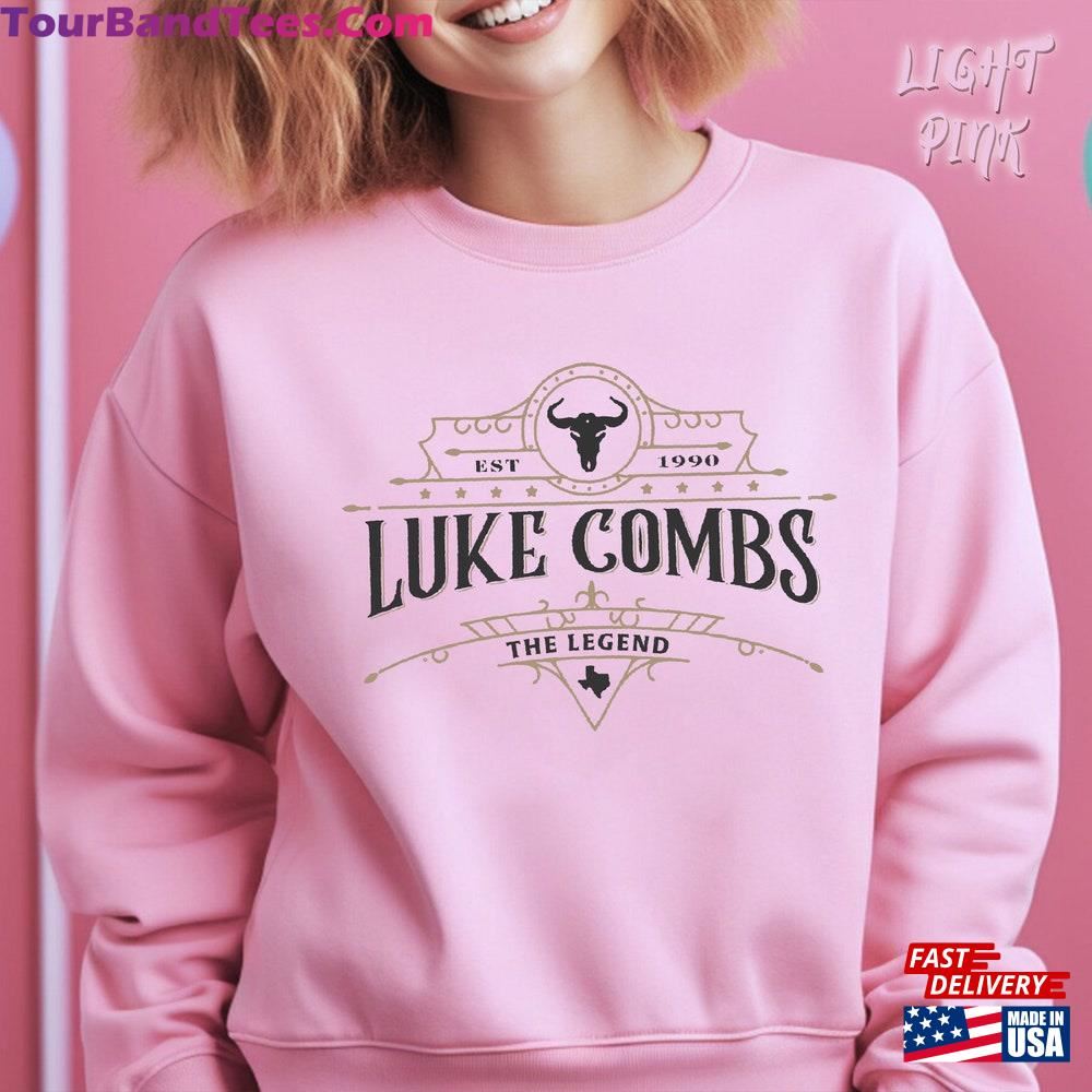 Luke Combs Est Sweatshirt Bullhead Tour Merch Country Music Fan Hoodie T-Shirt 29Uf117402 – Utopia Fashion