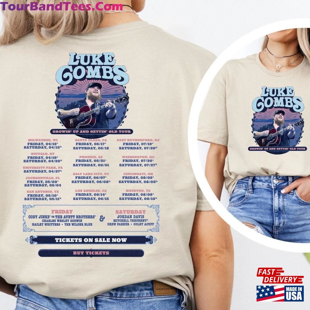 Luke Combs Usa Flag T-Shirt Graphic Tee Tour Shirt Sweatshirt Classic 29Uf116932 – Utopia Fashion