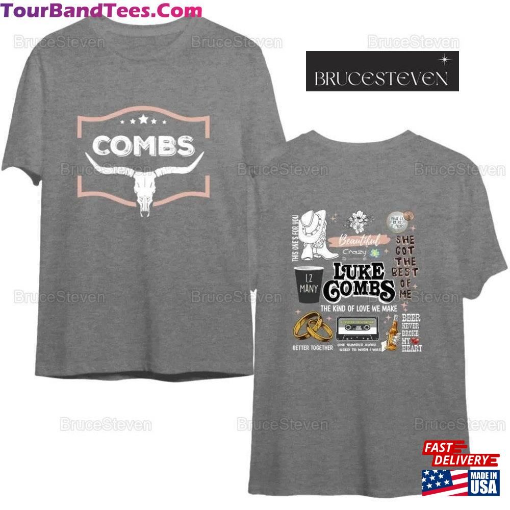 Luke Combs World Tour Shirt Bullhead Country Music Sweatshirt Unisex 29Uf101967 – Utopia Fashion