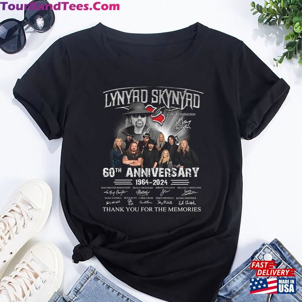 Lynyrd Skynyrd 60Th Anniversary Shirt Rock Band Unisex T-Shirt 29Uf096412 – Utopia Fashion