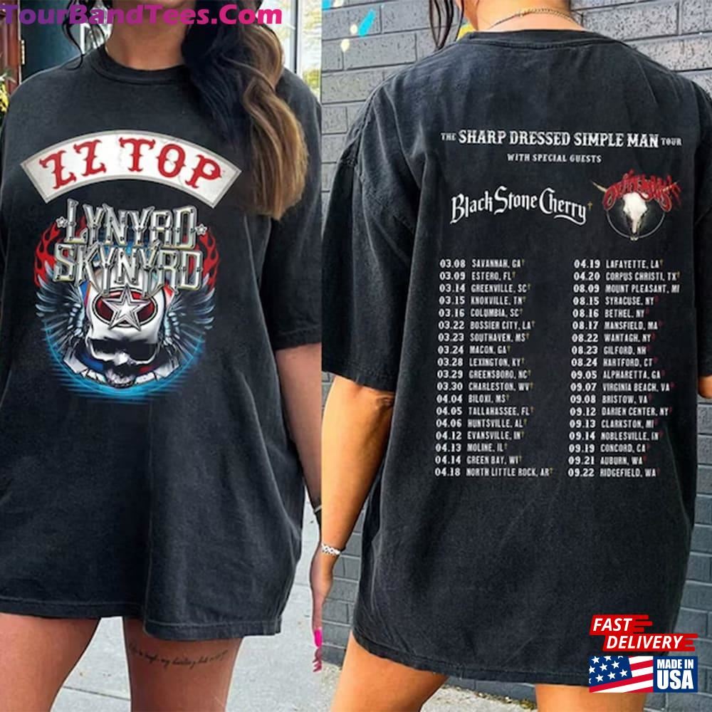 Lynyrd Skynyrd Z Top Tour Shirt Sharp Dressed Simple Man Us Sweatshirt Classic 29Uf116251 – Utopia Fashion