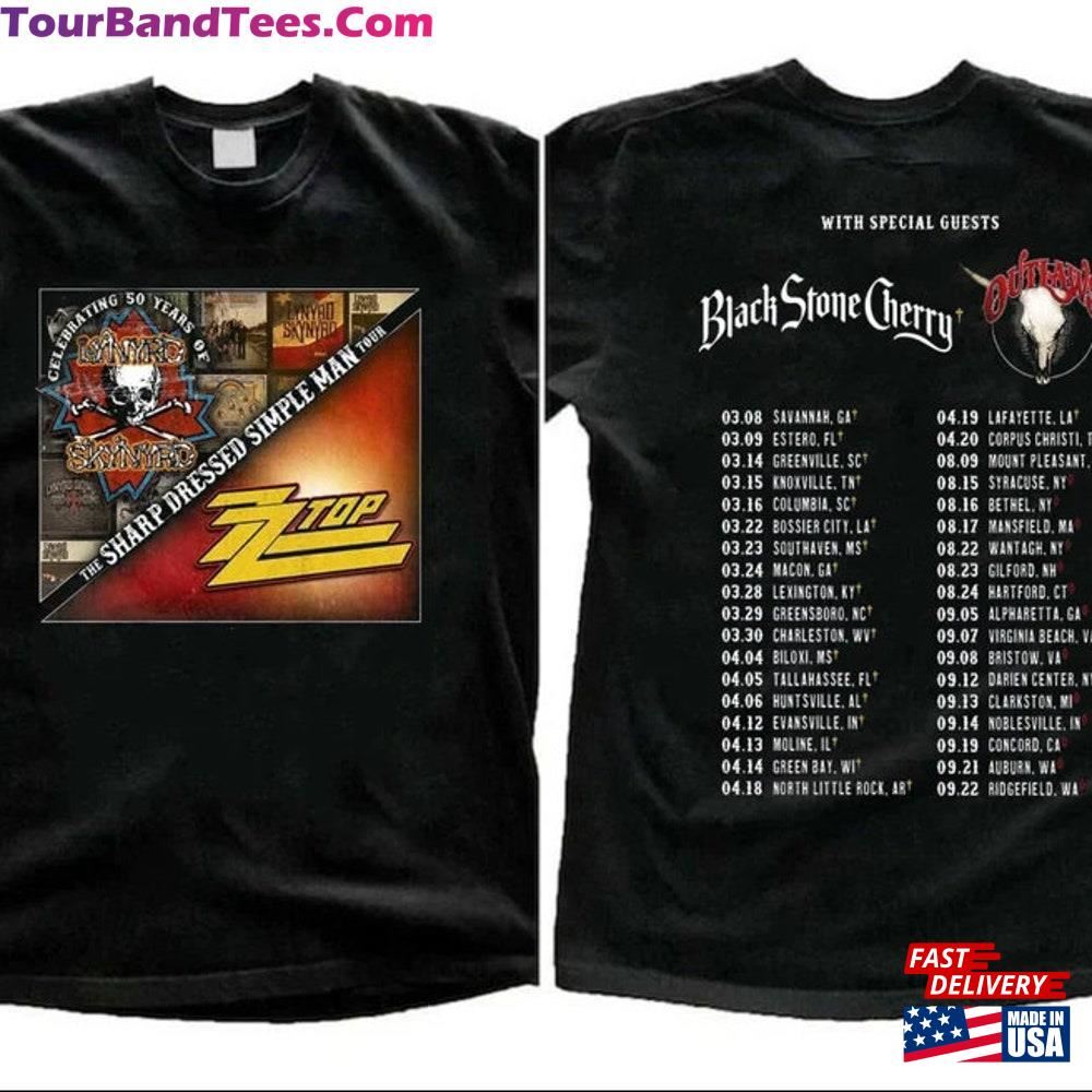 Lynyrd Skynyrd Zz Top Tour Shirt Tee World Sweatshirt Classic 29Uf092723 – Utopia Fashion