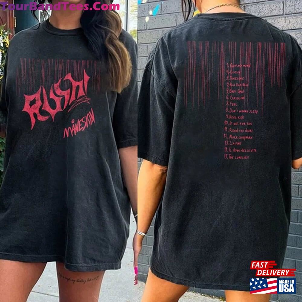 Maneskin Rush Tour World Shirt Album Track List Classic Hoodie 29Uf097612 – Utopia Fashion