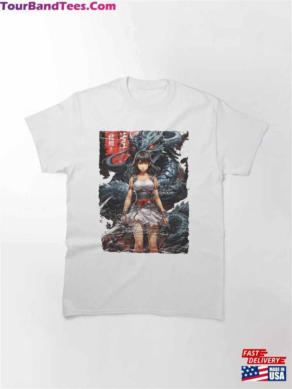 Manga Comic Book Anime Warrior Girl Unisex T-Shirt 29Uf106059 – Utopia Fashion