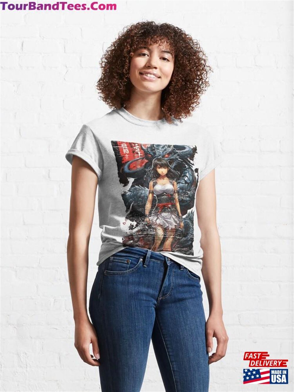 Manga Comic Book Anime Warrior Girl Unisex T-Shirt 29Uf106059 – Utopia Fashion