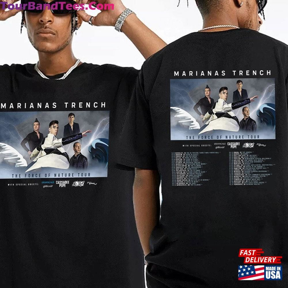 Marianas Trench The Force Of Nature Tour Shirt Concert Tee Band Classic T-Shirt 29Uf096600 – Utopia Fashion