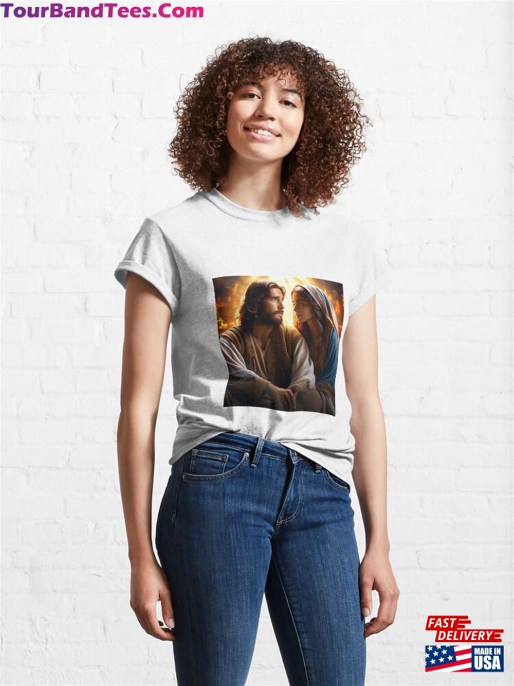 Mary And Her Son Jesus Our Savior Classic T-Shirt Sweatshirt 29Uf115857 – Utopia Fashion