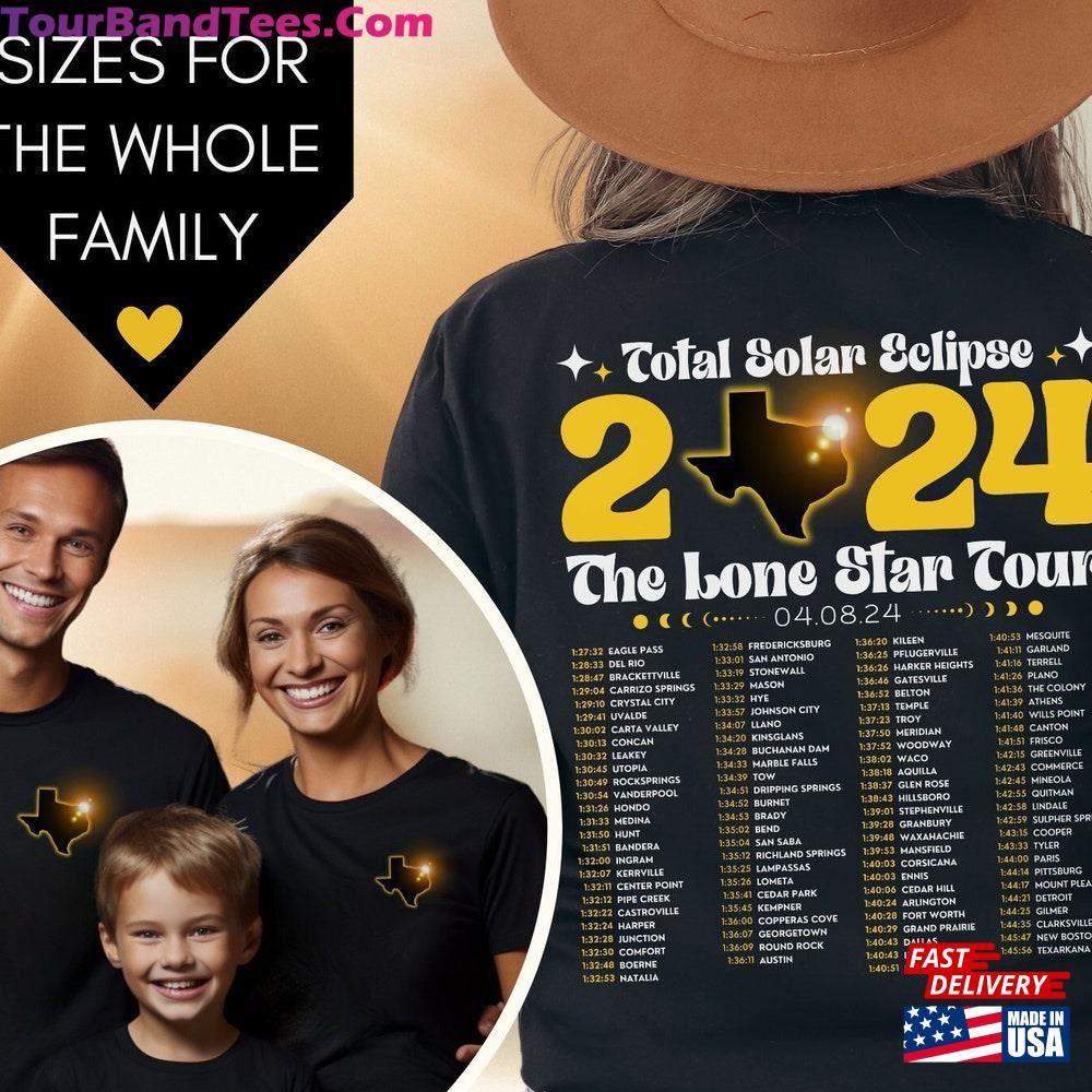 Matching Family Texas Total Solar Eclipse Shirt Sweatshirt T-Shirt 29Uf102999 – Utopia Fashion