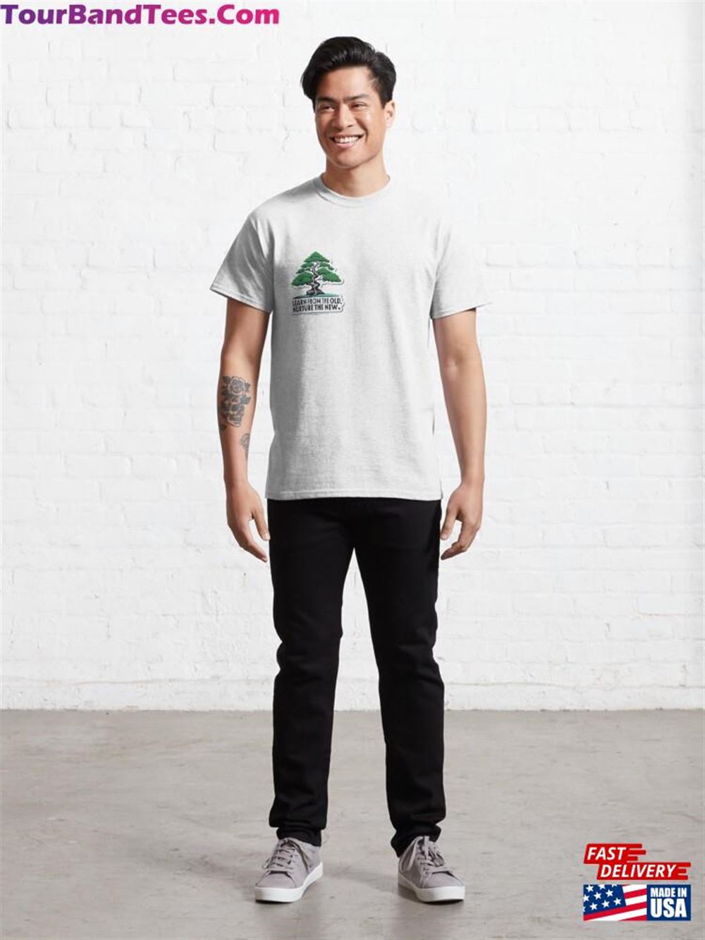 Mentorship Bonsai Tree Learn And Nurture Minimalist Design Classic T-Shirt Unisex 29Uf106479 – Utopia Fashion