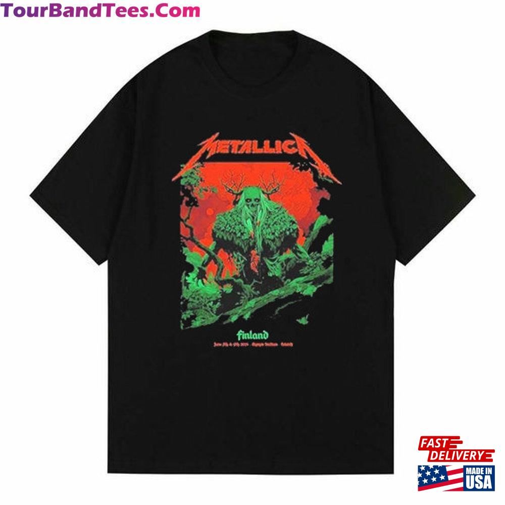 Metallica Finlandia M72 World Tour Poster At Olympic Stadium In Helsinki On June 7Th And 9Th T-Shirt Unisex Classic 29Uf102655 – Utopia Fashion