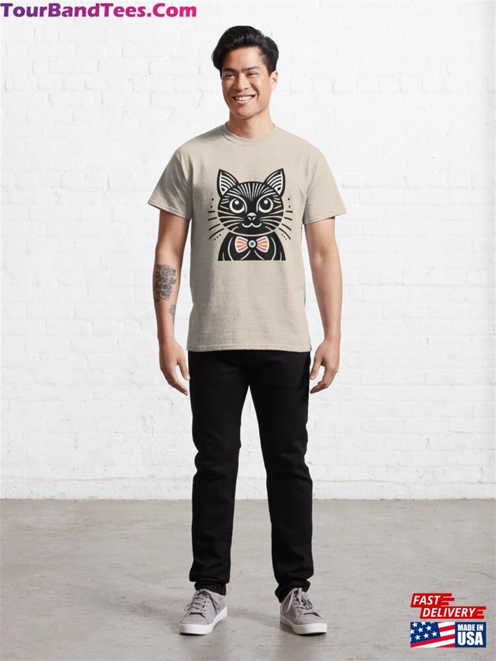 Minimalist Black Cat Classic T-Shirt 29Uf117489 – Utopia Fashion