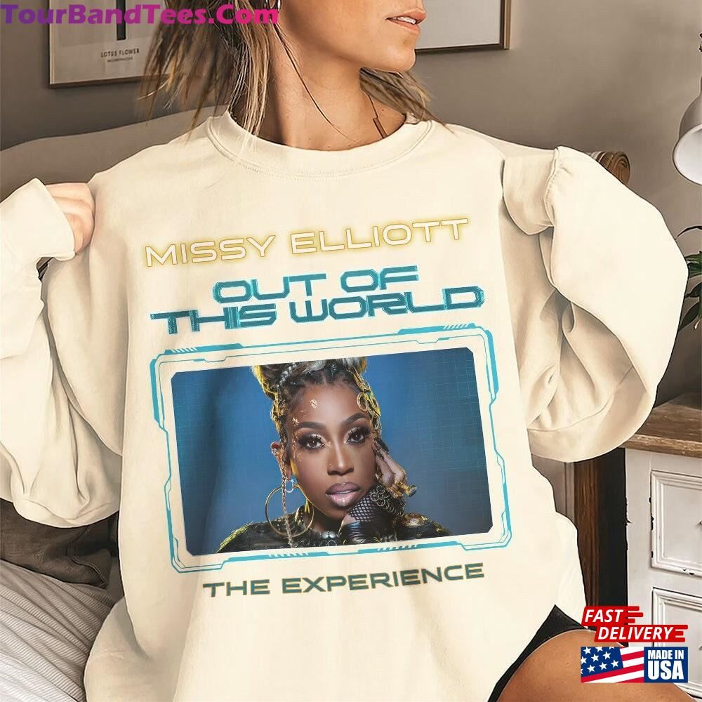 Missy Elliott 90S Shirt Music Tour Art Out Of This World Concert Tickets Y2K Graphic Tee For Fan Sweatshirt Classic 29Uf112781 – Utopia Fashion