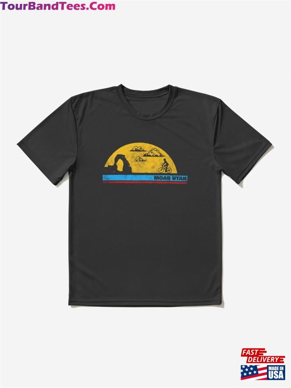 Moab Utah Retro Style Arches National Park Active T-Shirt Classic 29Uf106309 – Utopia Fashion