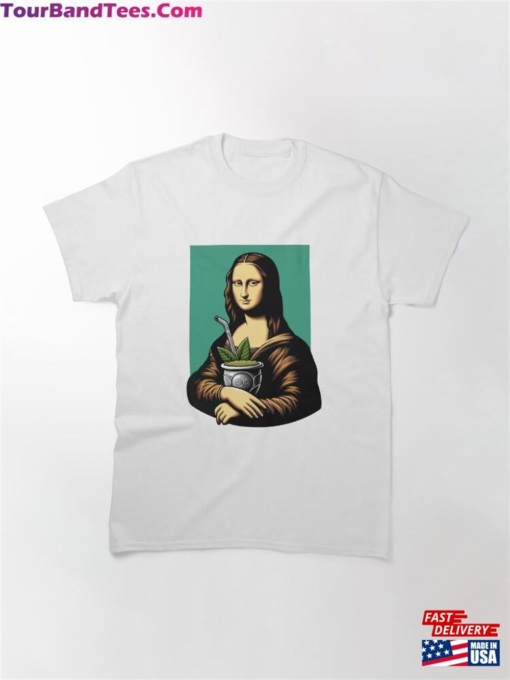 Mona Lisa With Yerba Mate Classic T-Shirt Unisex Sweatshirt 29Uf106825 – Utopia Fashion