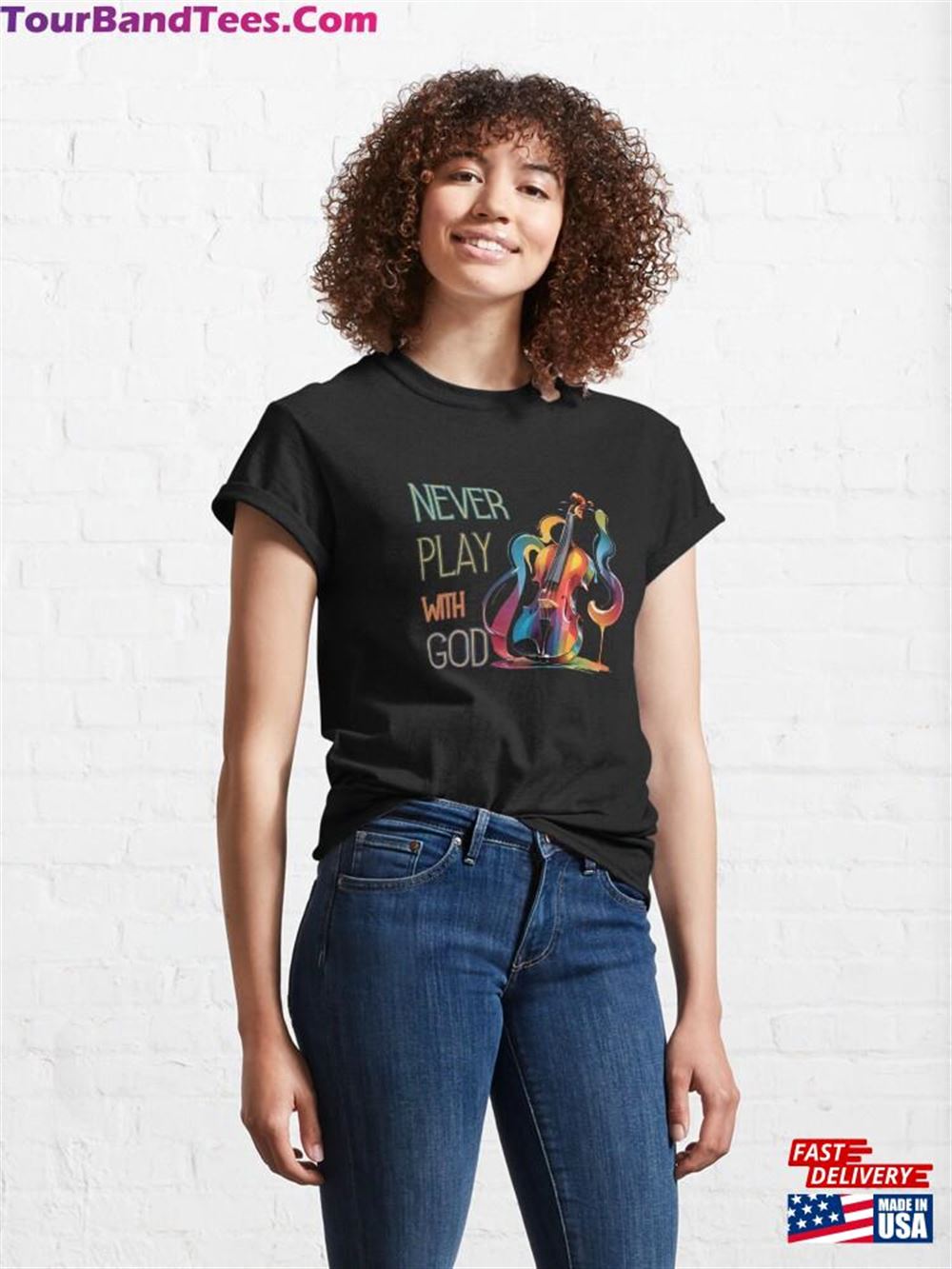 Never Play With God Classic T-Shirt 29Uf092476 – Utopia Fashion